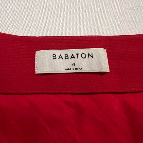 NWOT Aritzia Babaton Red Satin Miniskirt - Picture 4 of 5